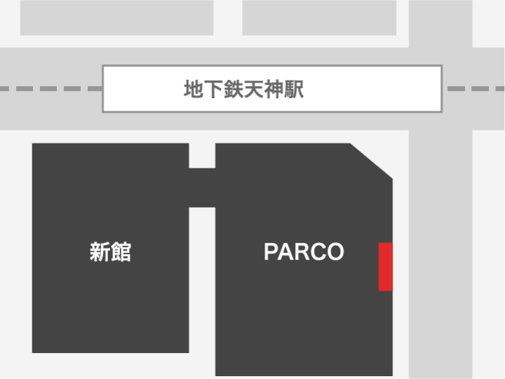 福岡PARCO 本館渡辺通大ウィンドウ