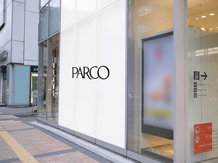 福岡PARCO 新館明治通りガラス面シート