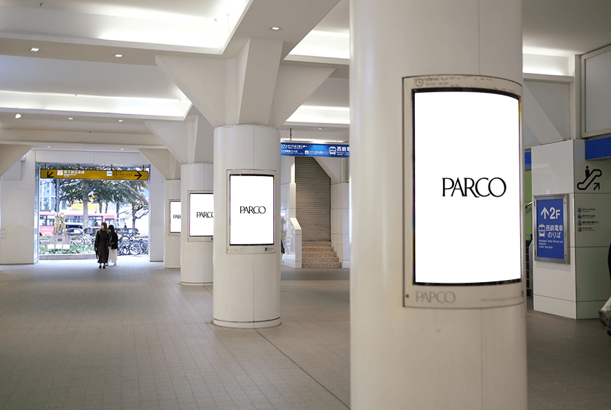 福岡PARCO 本館コンコースB1内照看板