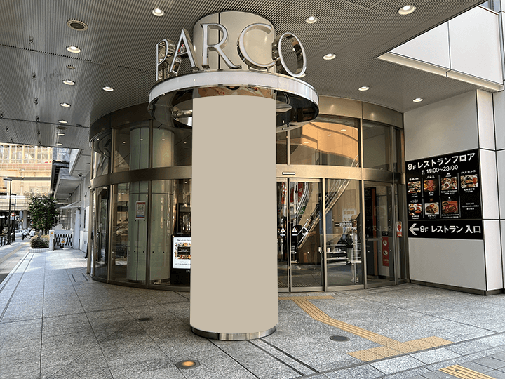 仙台PARCO PARCO1/1Fアーケード口外柱柱巻