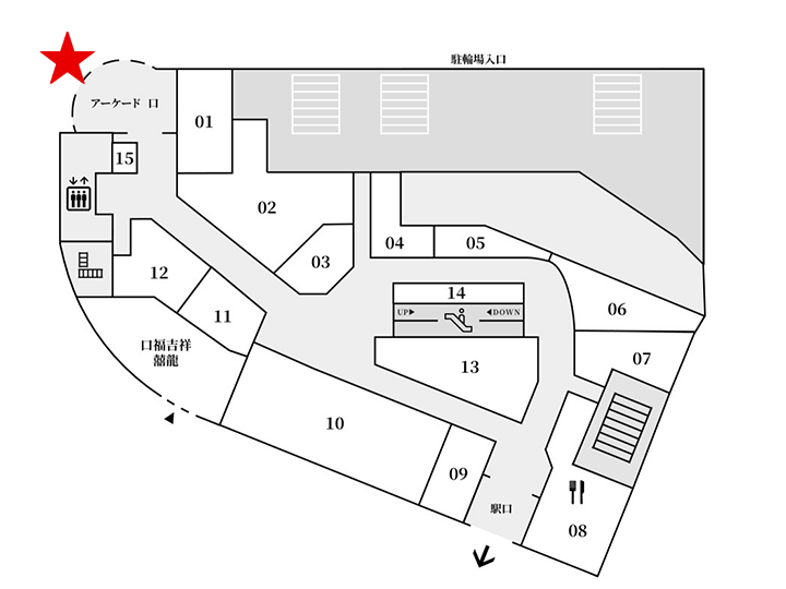 仙台PARCO PARCO1/1Fアーケード口外柱柱巻